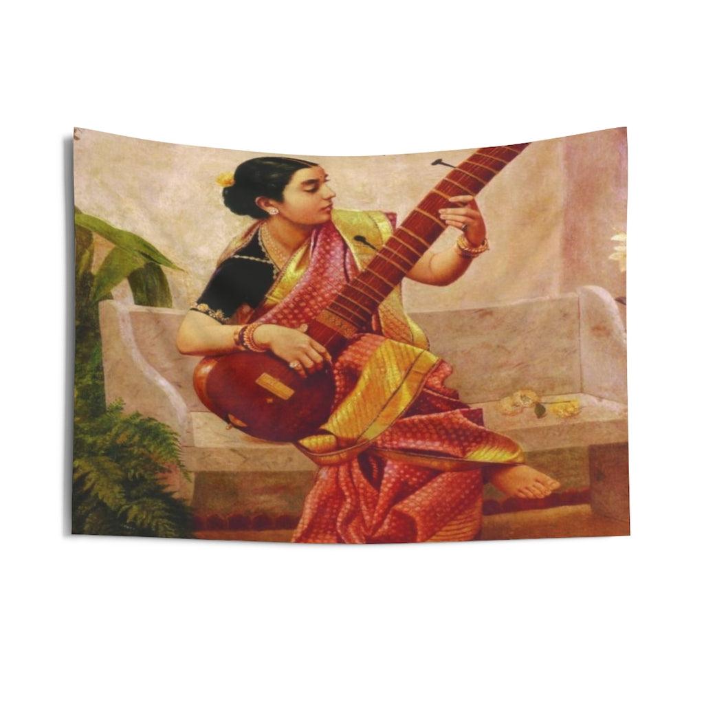 Raja Ravi Varma - Kadambari Wall Tapestry - Art Unlimited