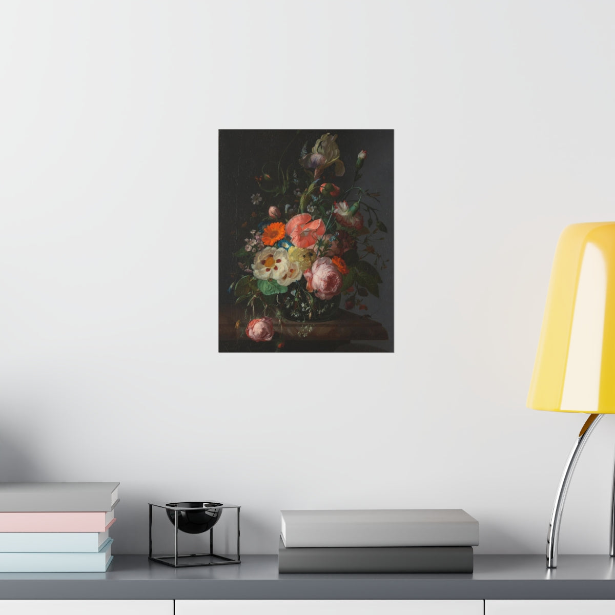 Rachel Ruysch - Still Life With Flowers On A Marble Tabletop Print Poster