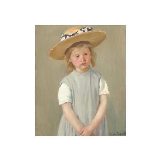 Mary Cassatt - Child In A Straw Hat Print Poster