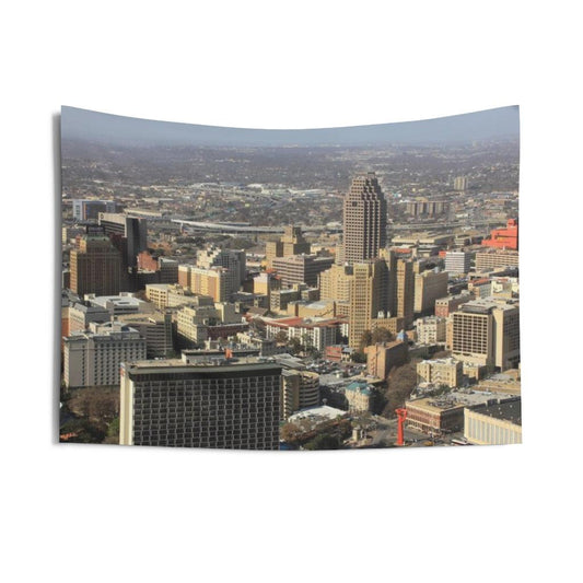 San Antonio Skyline Wall Tapestry - Art Unlimited