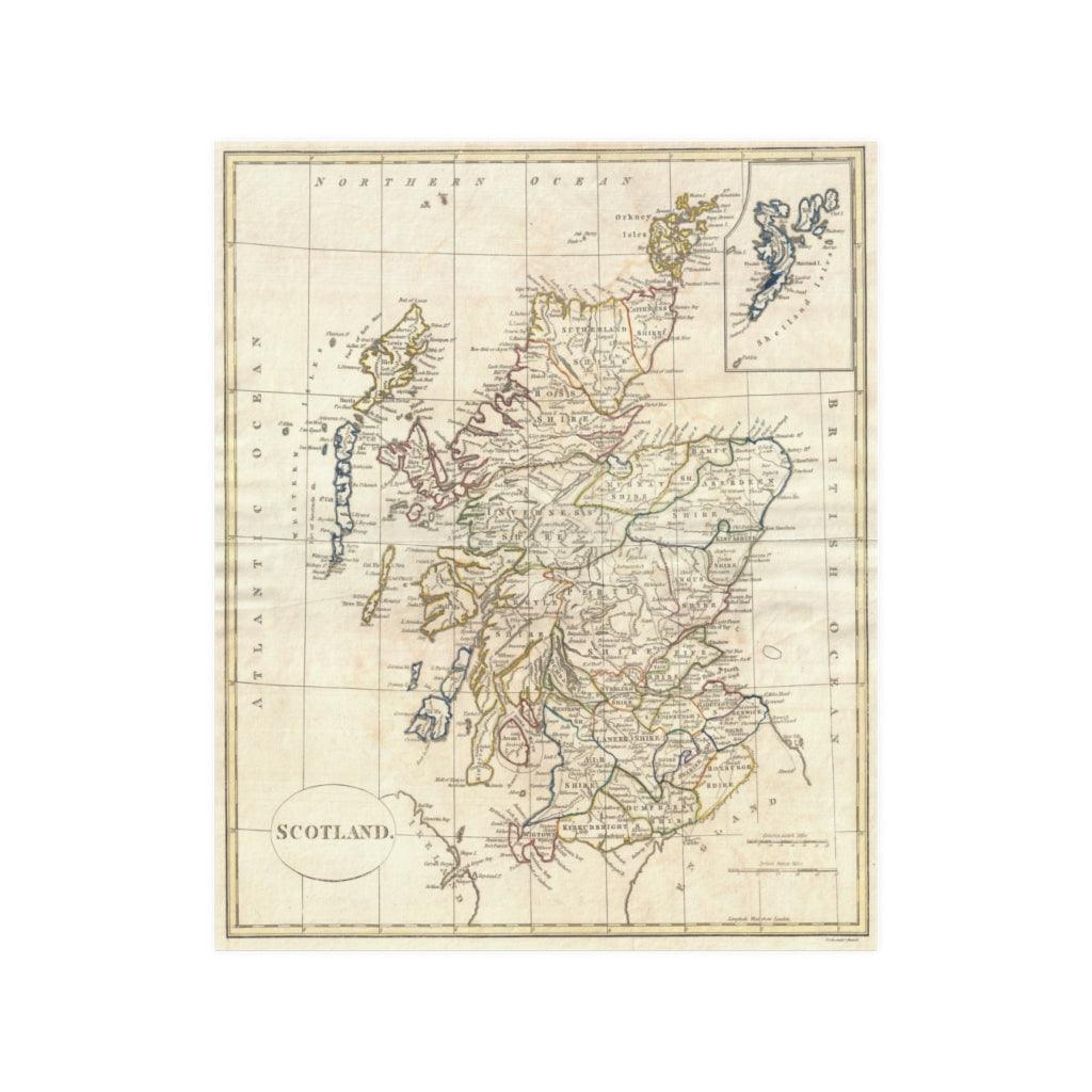 1799 Clement Cruttwell Map Of Scotland Print Poster - Art Unlimited