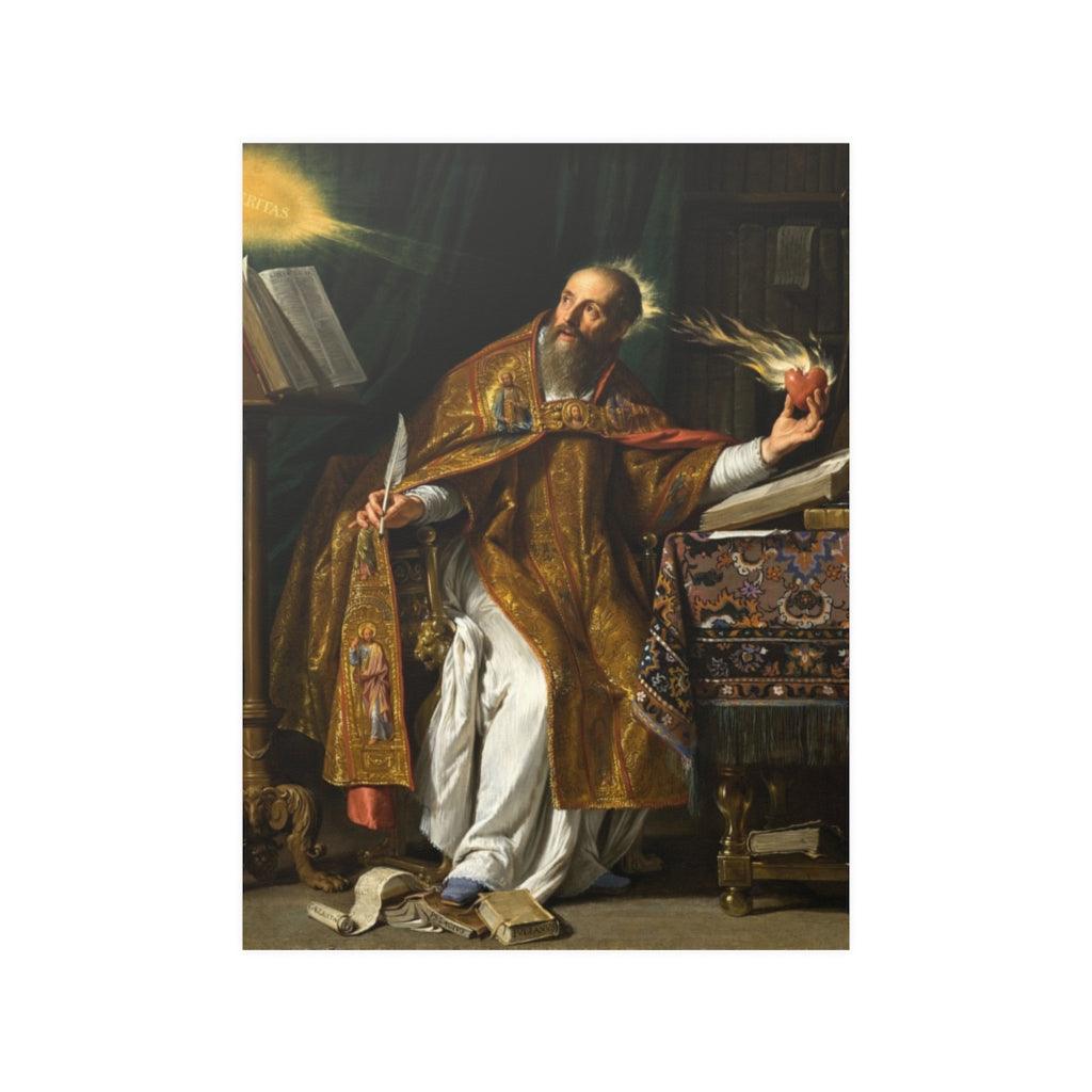 Saint Augustine By Philippe De Champaigne Print Poster - Art Unlimited