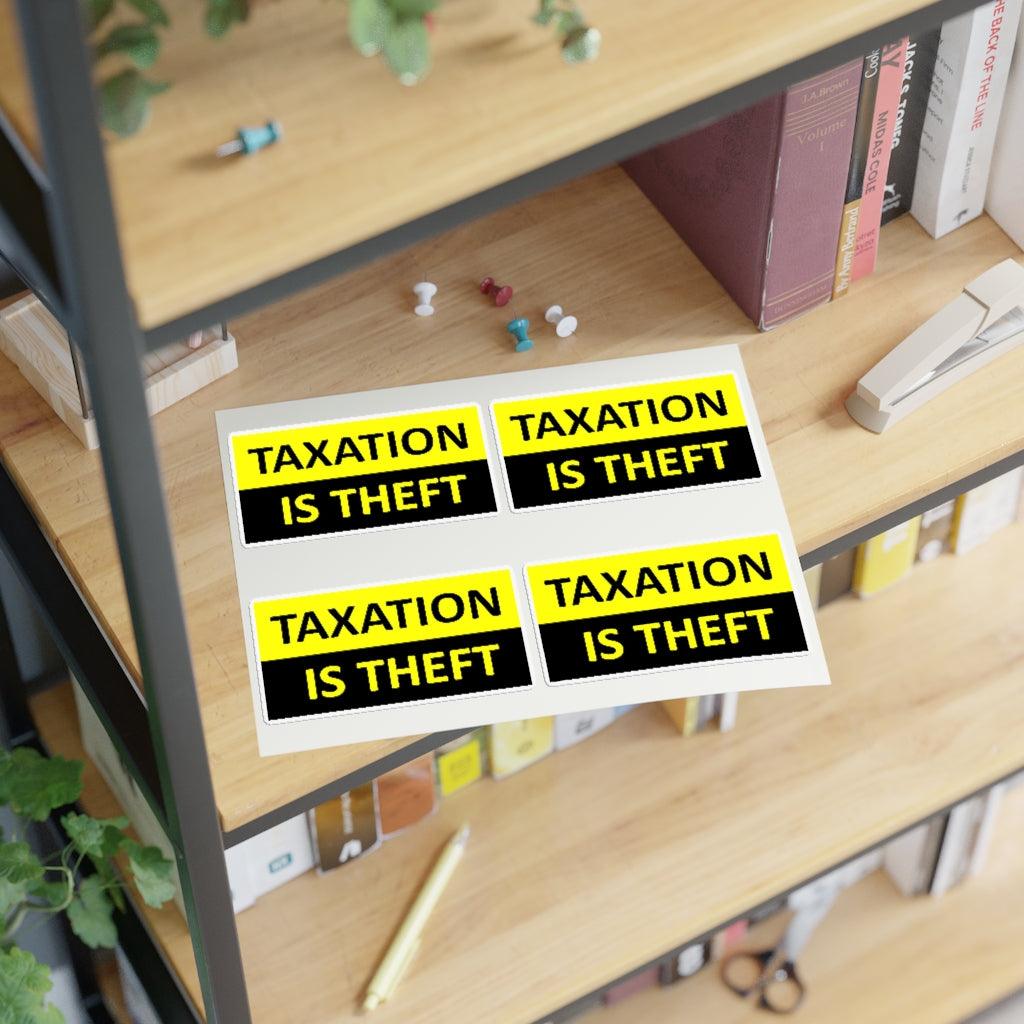 Taxation Is Theft Sticker Sticker Sheet - Art Unlimited