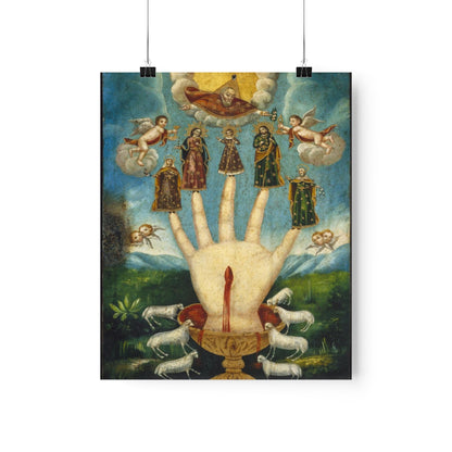 The All Powerful Hand Or The Five Persons Unknown Print Poster