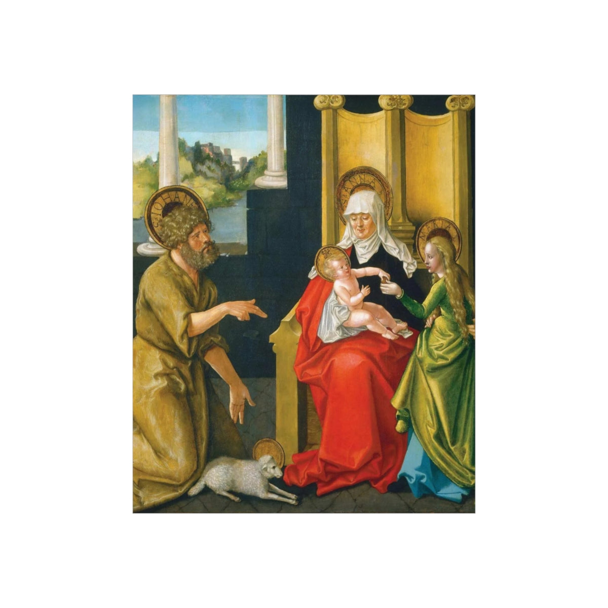 Saint Anne - Grandmother Of The Church - Patron Of Housewives Print Poster