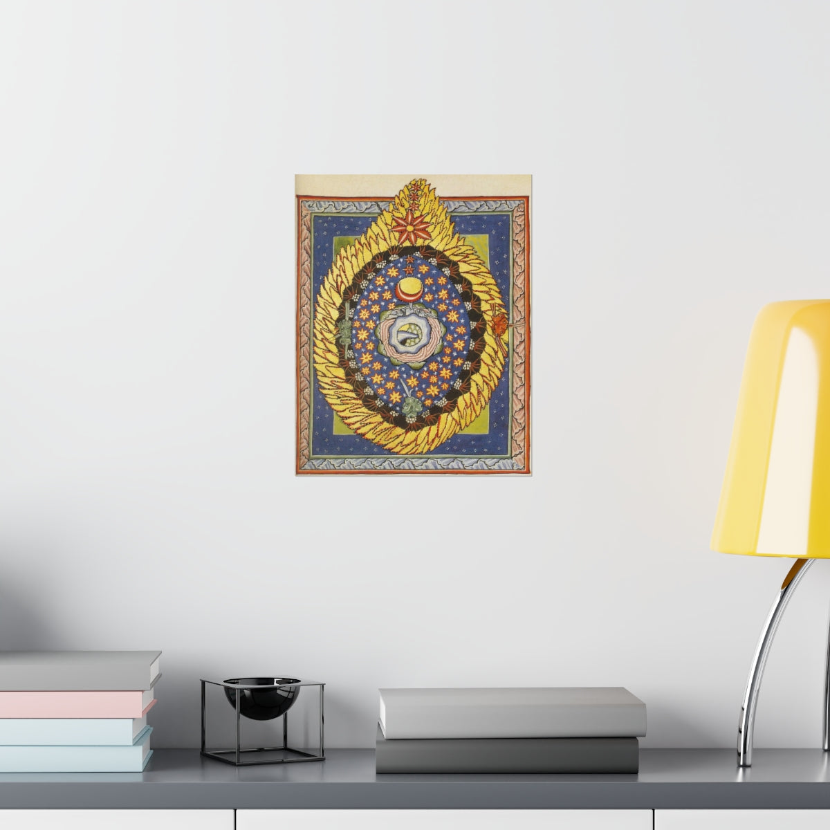 Hildegard Of Bingen God, Cosmos, And Humanity Print Poster