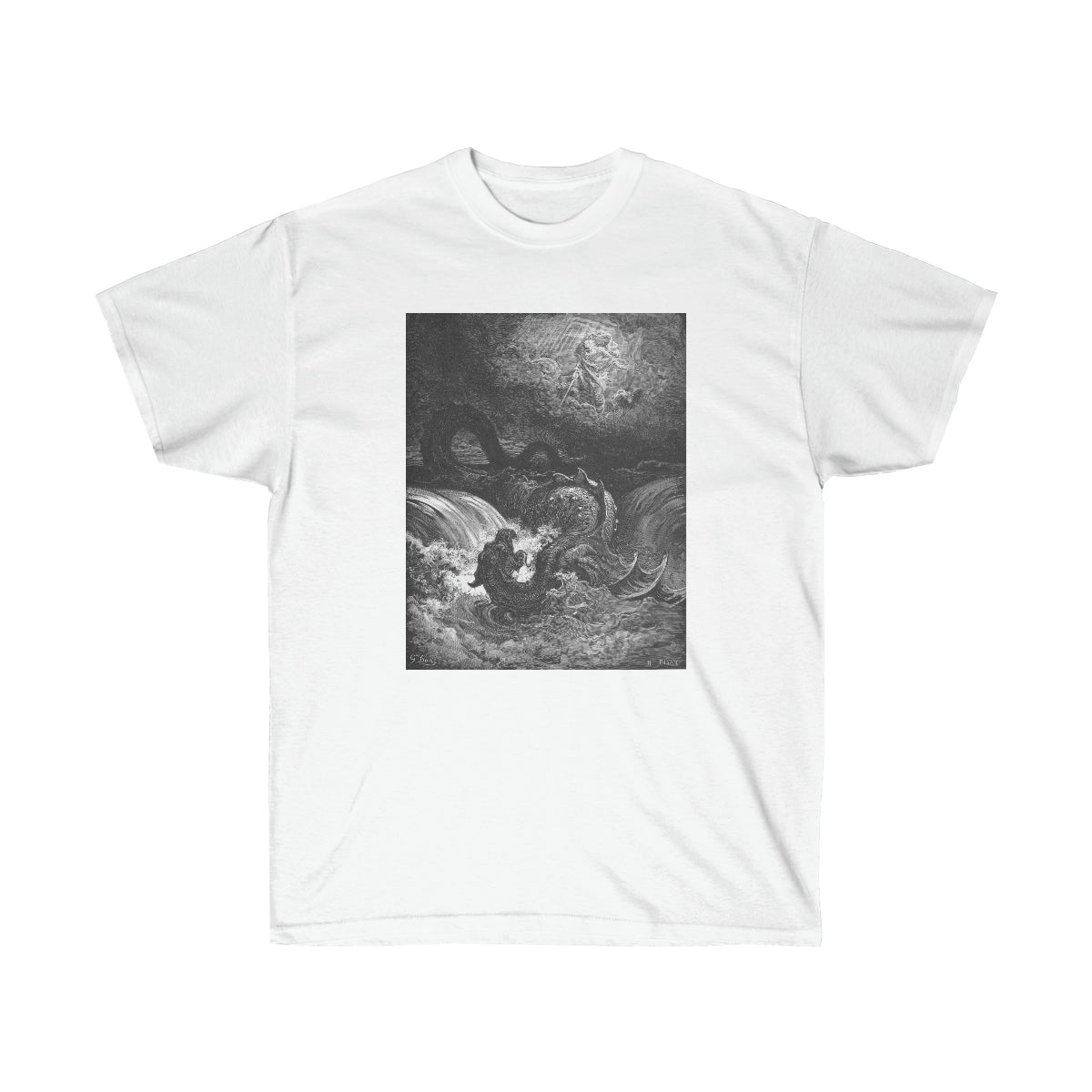 Gustave Dore - The Destruction Of Leviathan Unisex Ultra Cotton T Shirt