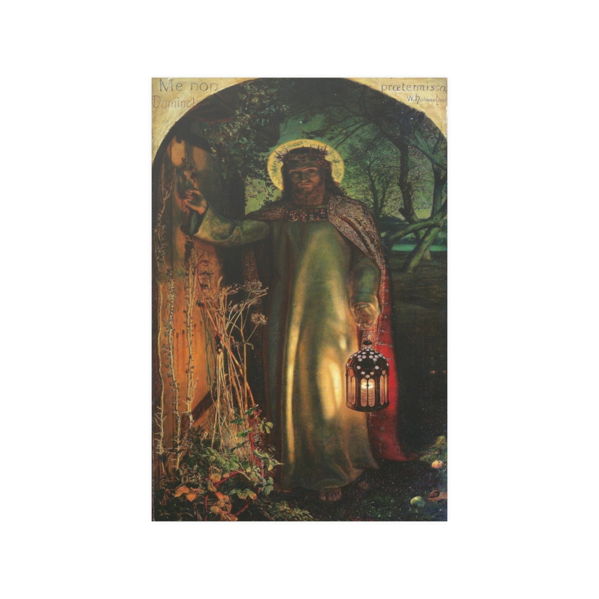 The Light Of The World - Jesus Knocking By William Holman Hunt Print Poster