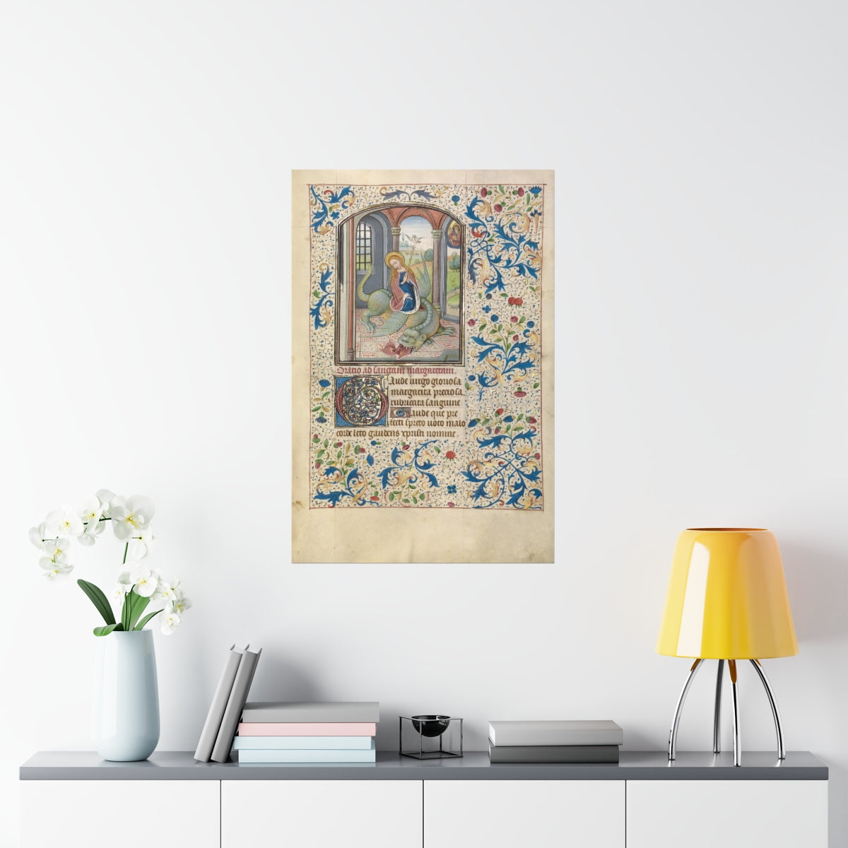 Willem Vrelant Illumination - Saint George And The Dragon Print Poster