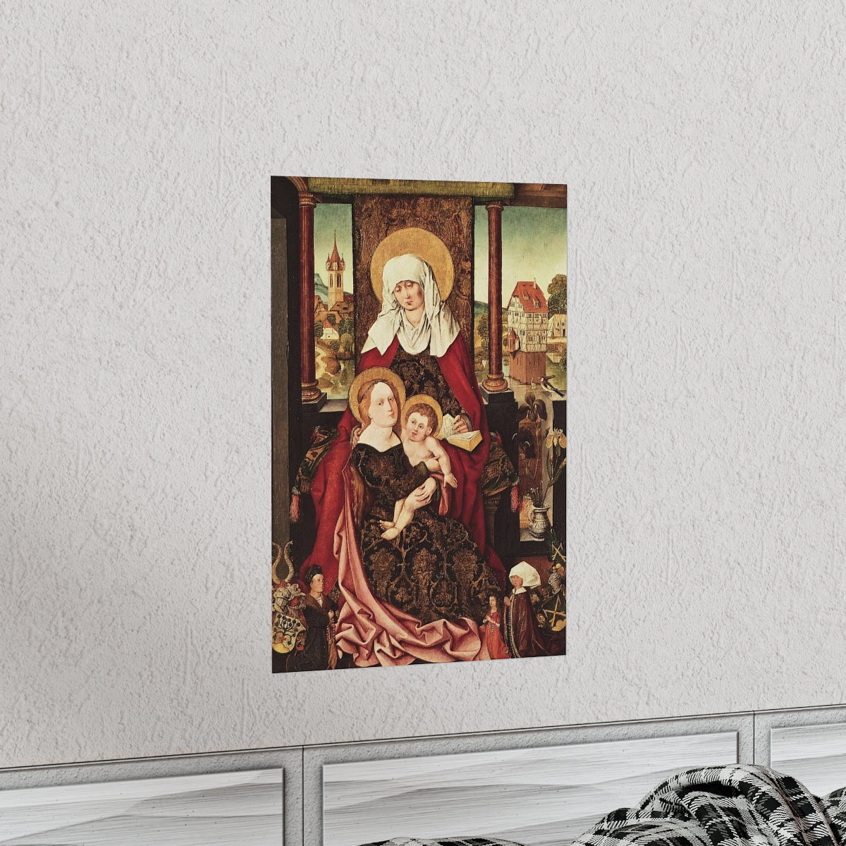 Saint Anne - Grandmother Of The Church - Patron of Housewives Print Poster