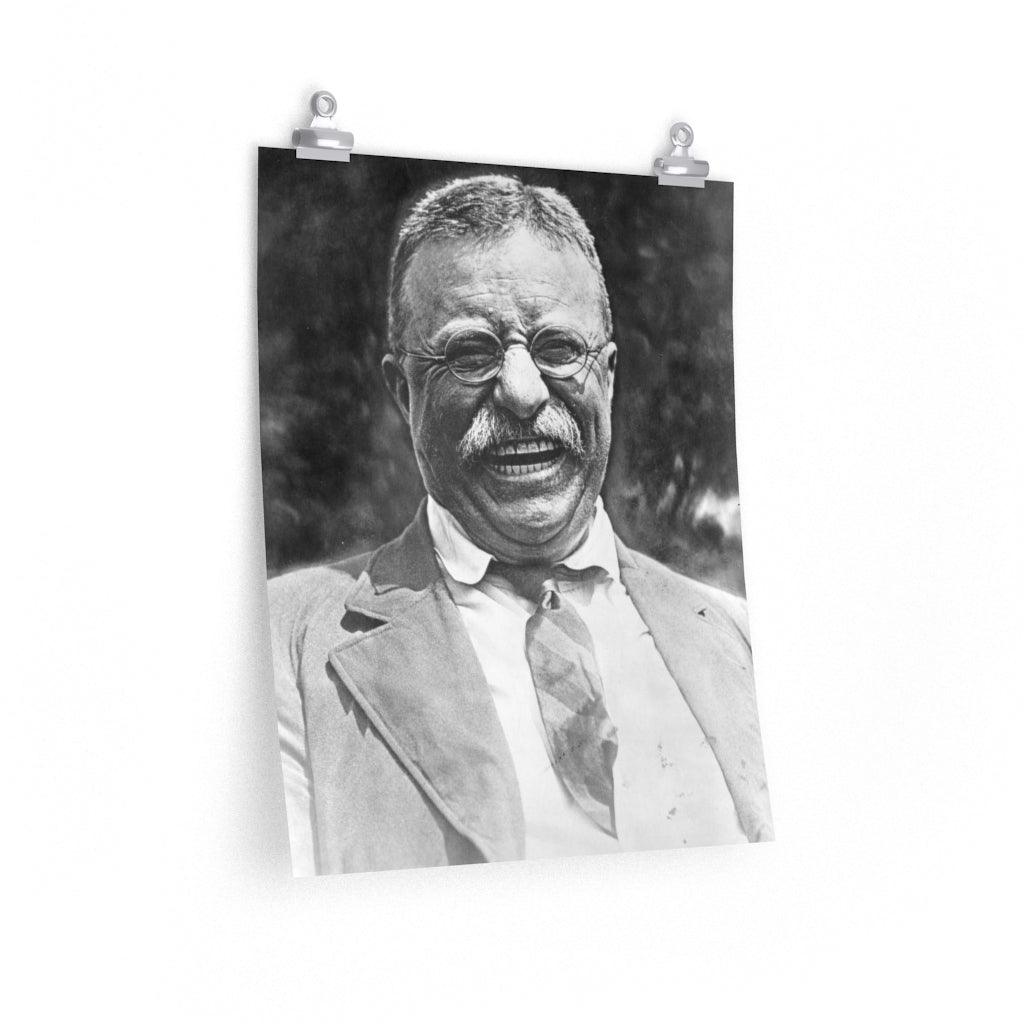 Theodore Teddy Roosevelt Laughing Print Poster - Art Unlimited