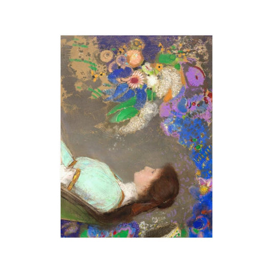 Odilon Redon - Portrait Of Violette Heymann 1910 Print Poster - Art Unlimited