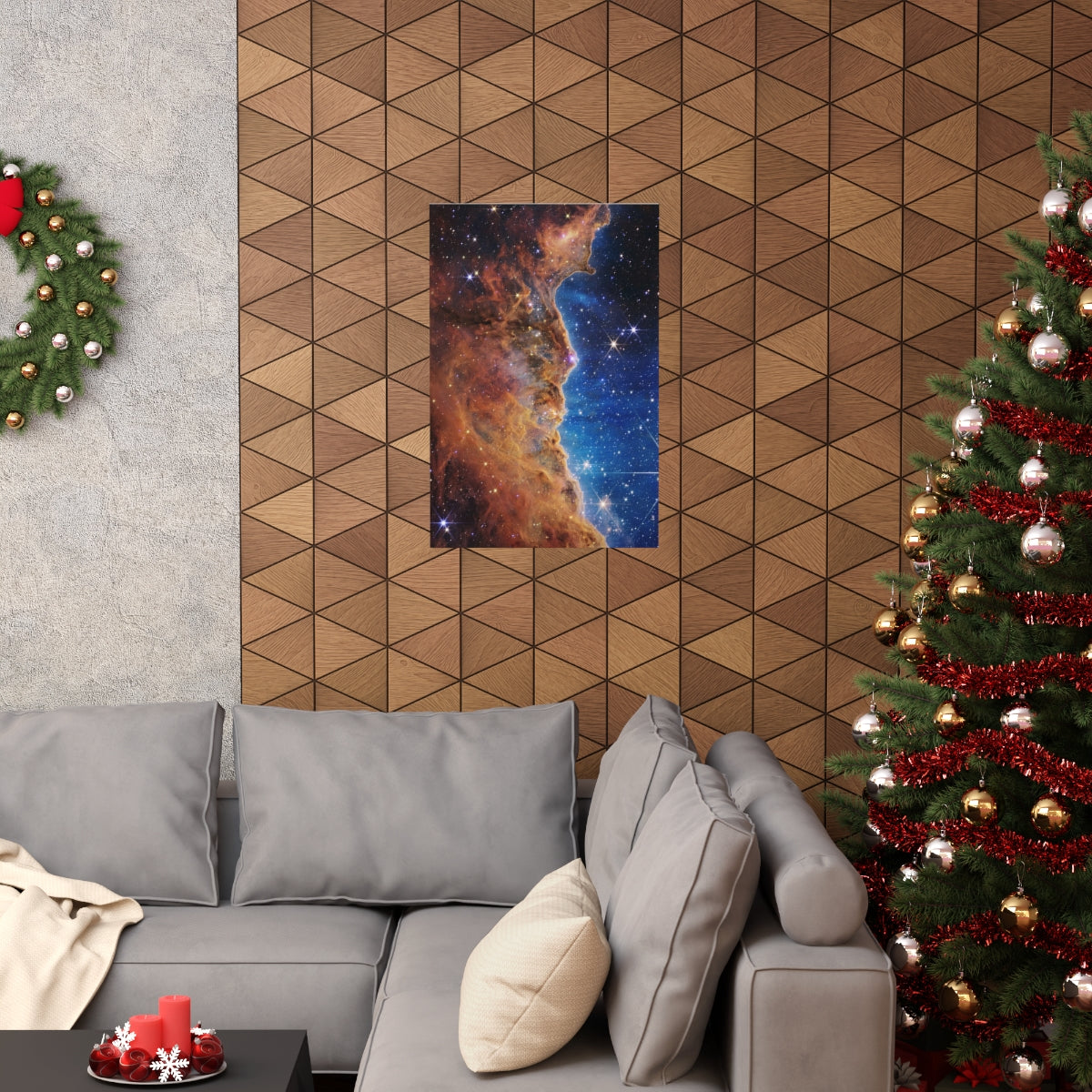 Carina Nebula Deep Field - James Webb Space Telescope Print Poster