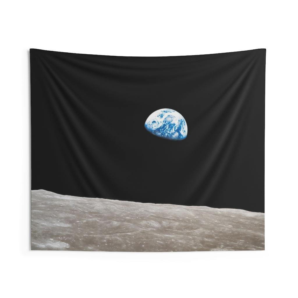 Earthrise Photograph Wall Tapestry - Art Unlimited