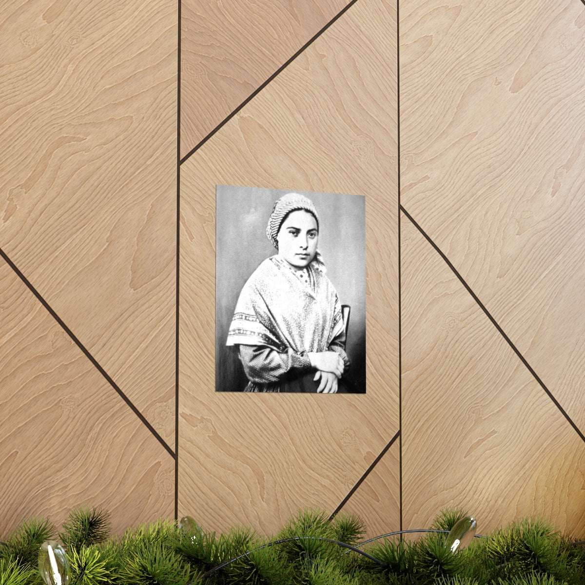 Saint Bernadette Portrait Print Poster