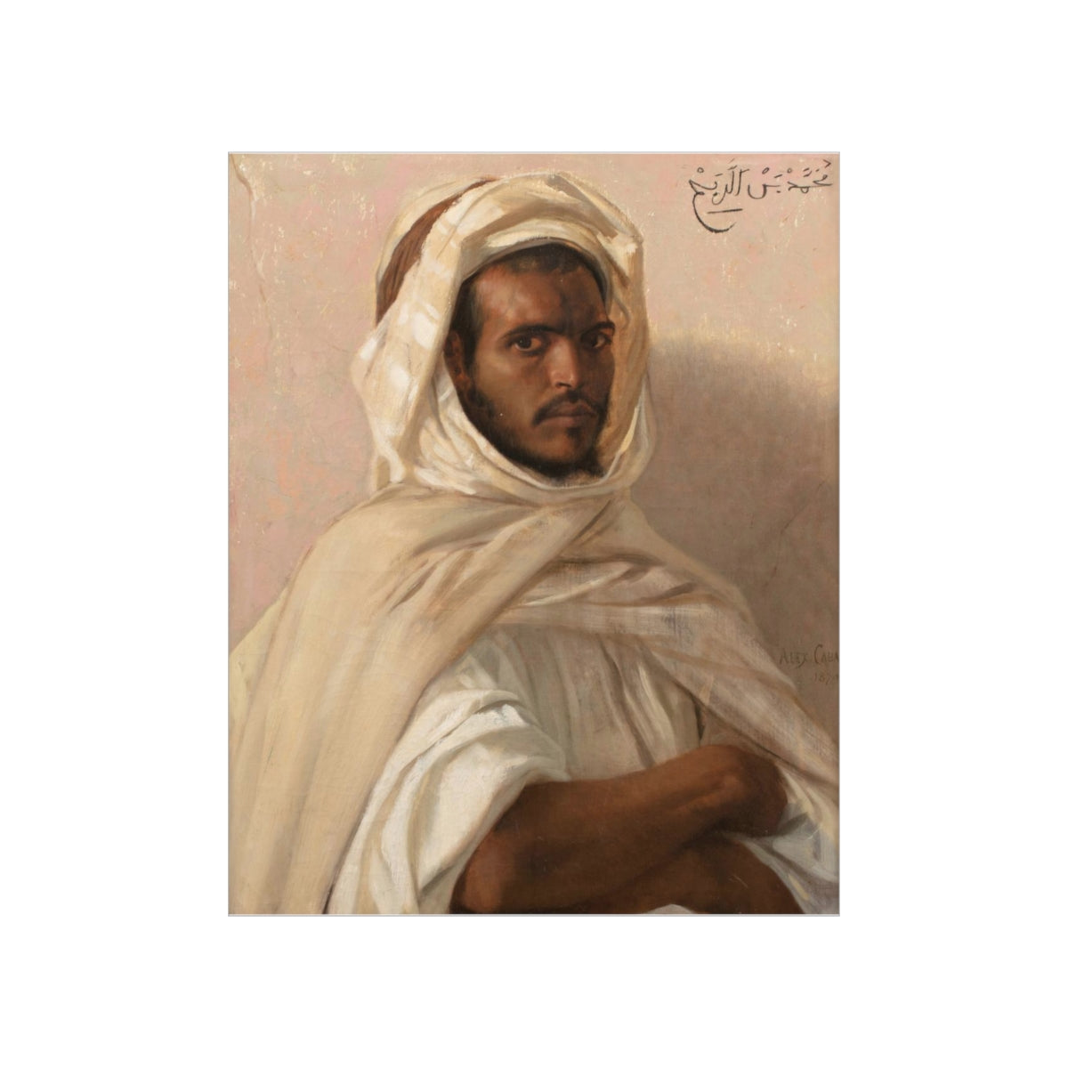 Portrait Of A North African By Alexandre Cabanel Print Poster