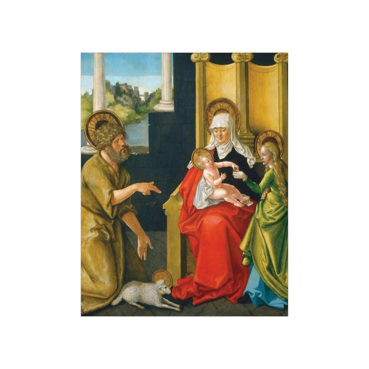 Saint Anne - Grandmother Of The Church - Patron Of Housewives Print Poster