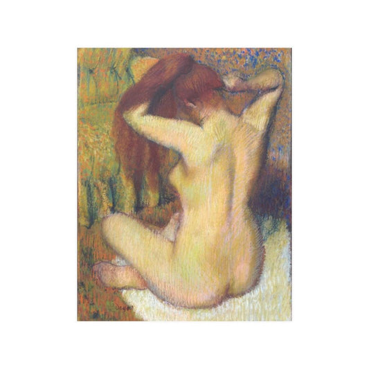 Edgar Degas Woman Combing Her Hair Print Poster - Art Unlimited