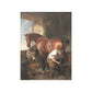 Edwin Henry Landseer - Shoeing 1844 Print Poster - Art Unlimited