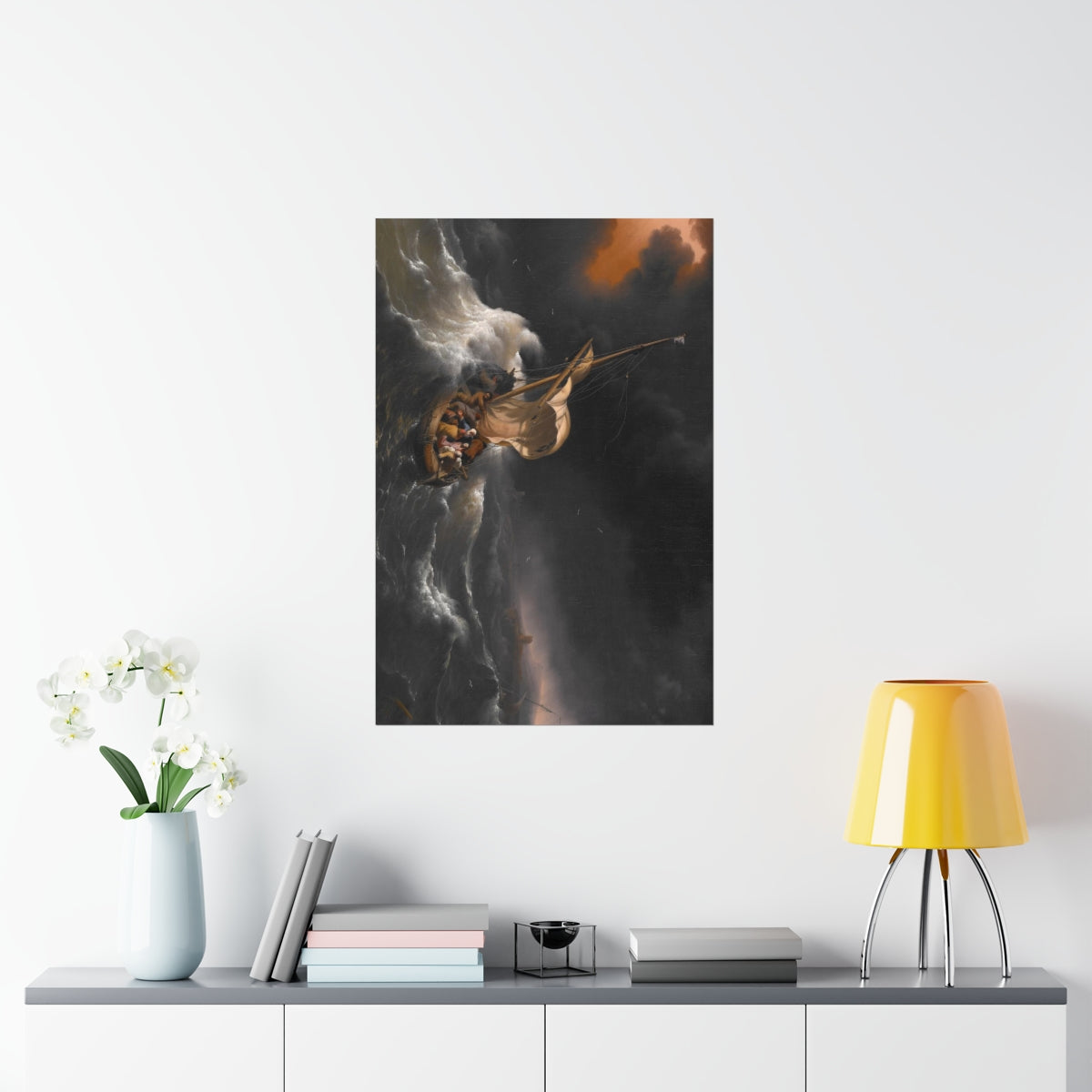 Ludolf Backhuysen Christ In The Storm On The Sea Of Galilee Print Poster