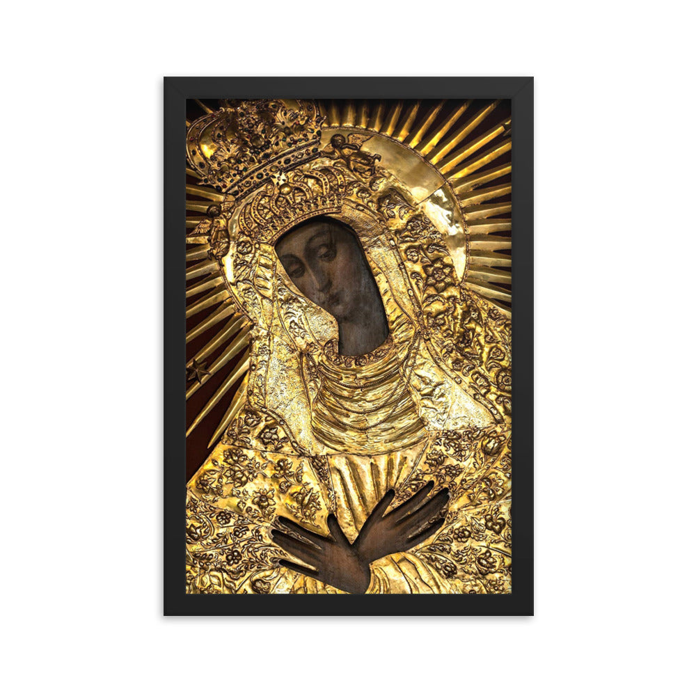 Black Madonna Poland Our Lady of Grace Of The Gate of Dawn Mother Of Mercy Print Poster