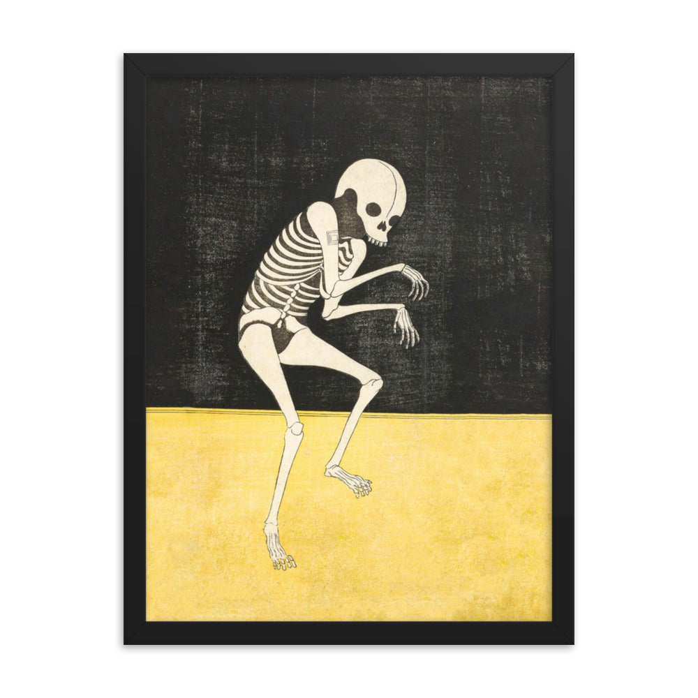 Vintage Skeleton Sketch - Katsukawa Shunsho Print Poster