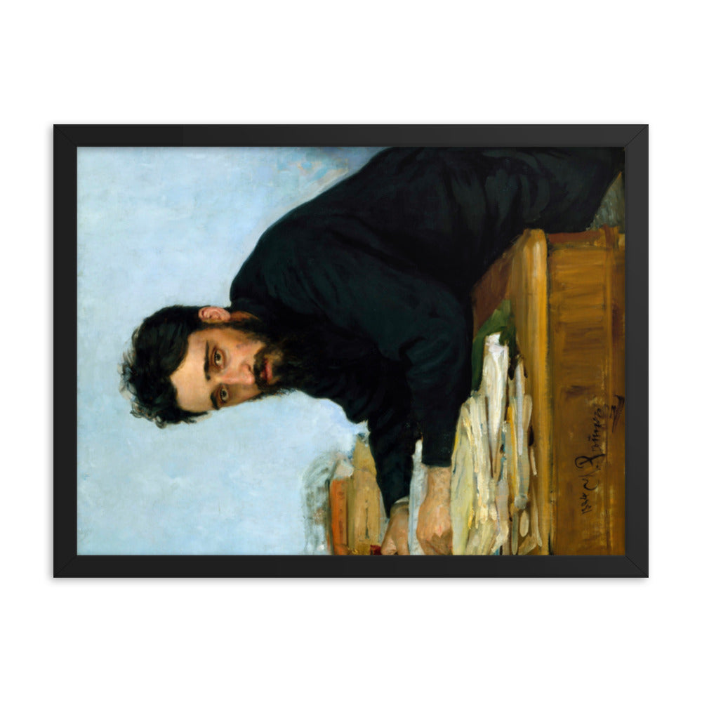 Vsevolod Mikhailovich Garshin - Ilia Repin - 1884 Print Poster