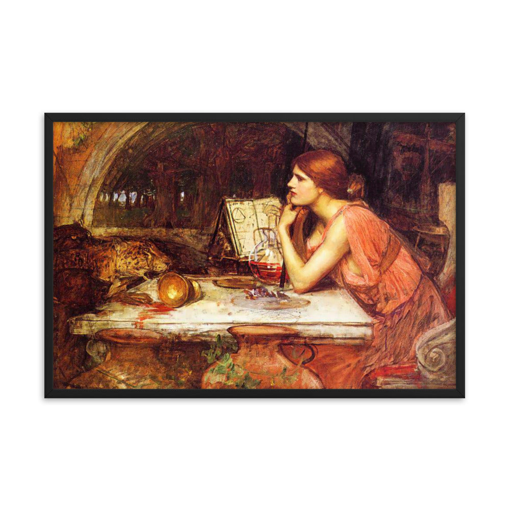 John Waterhouse Sketch Of Circe 1911 Goddess Of Magic Sorceress Witch Print Poster