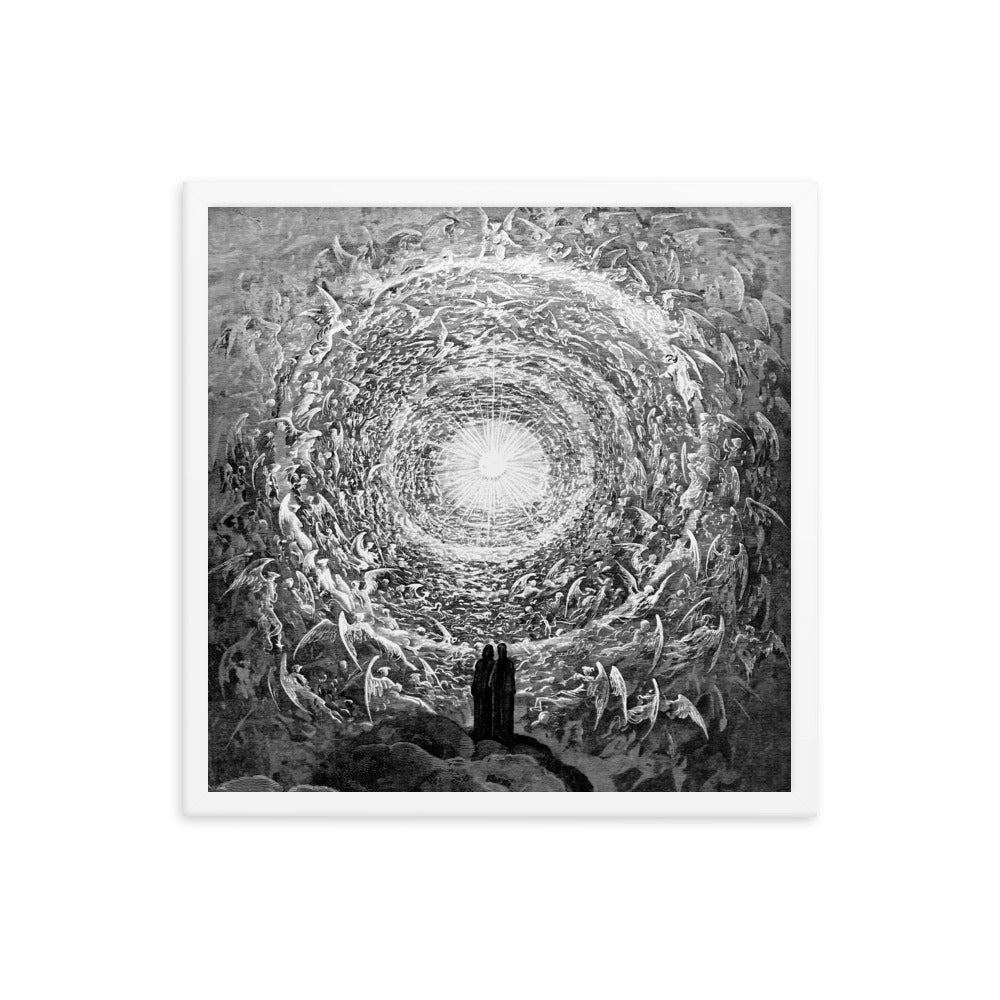 Gustave Dore - ( The White Rose ) Vision of The Empyrean - Divine Comedy Print Poster
