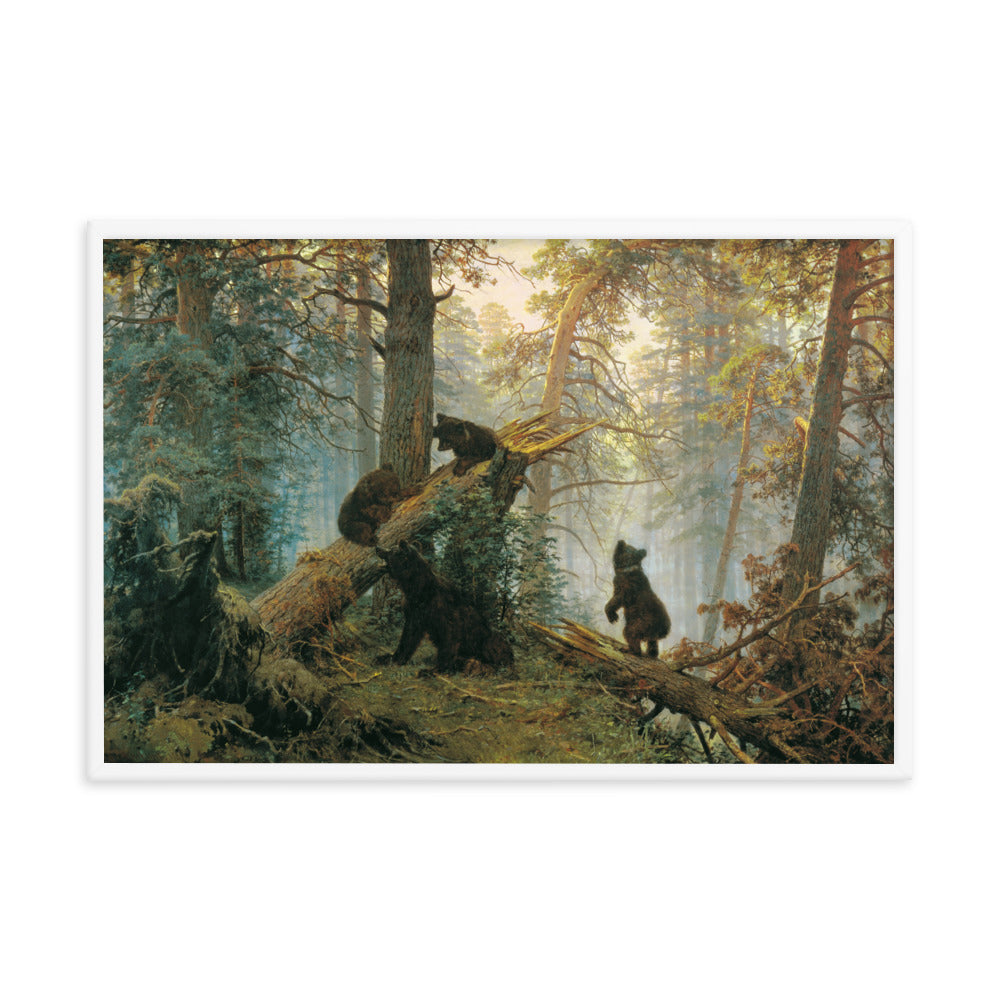 Ivan Shishkin - Morning In A Pine Forest (1889) Print Poster