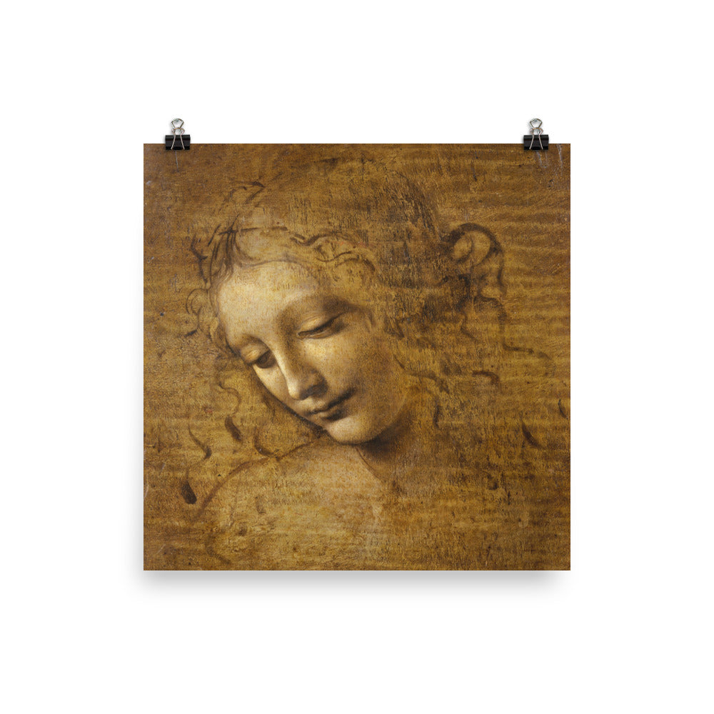 Leonardo Da Vinci - La Scapigliata - Face Of A Young Woman Print Poster
