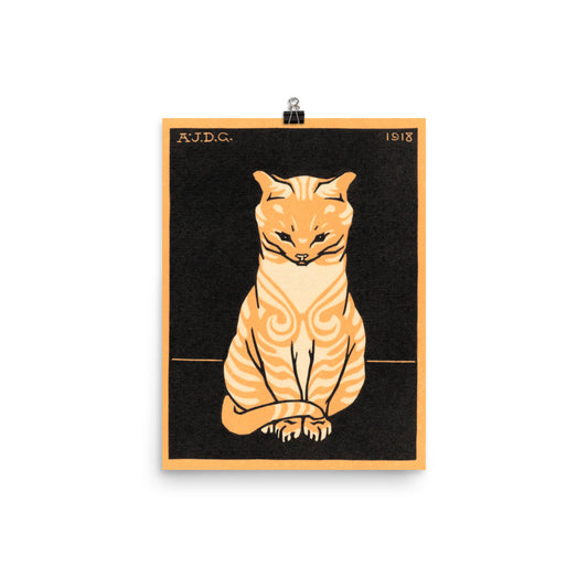 Tabby Cat - Julie De Graag Print Poster