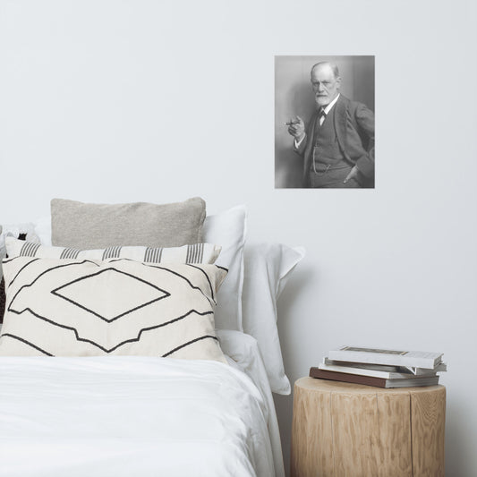 Sigmund Freud Portrait Print Poster