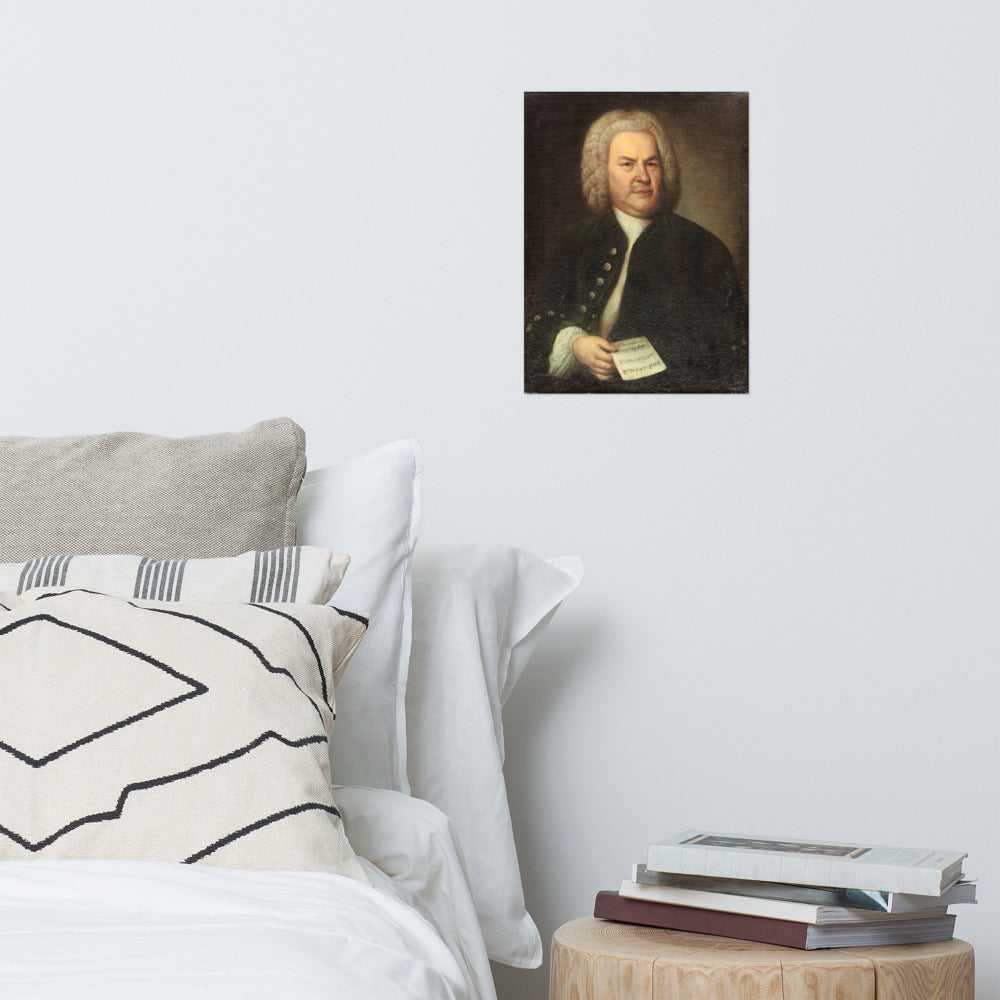 Johann Sebastian Bach Portrait Print Poster