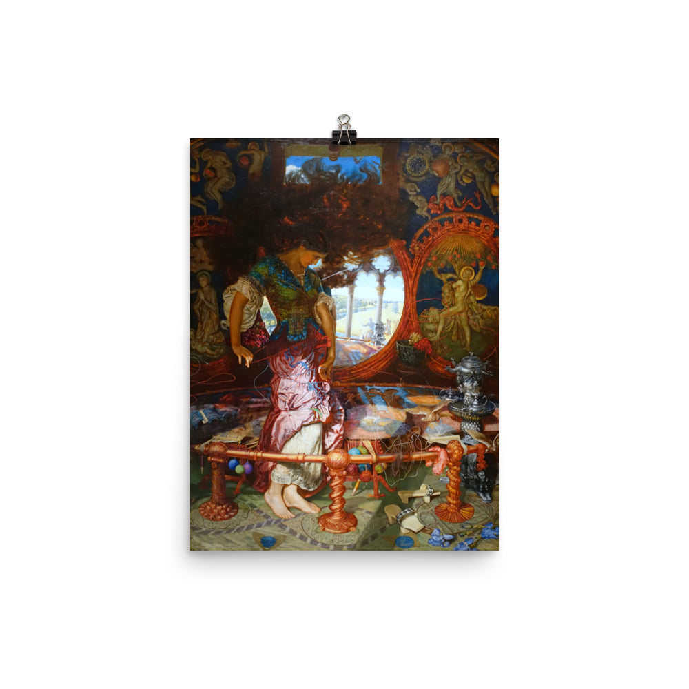 William Holman Hunt - The Lady Of Shalott Print Poster