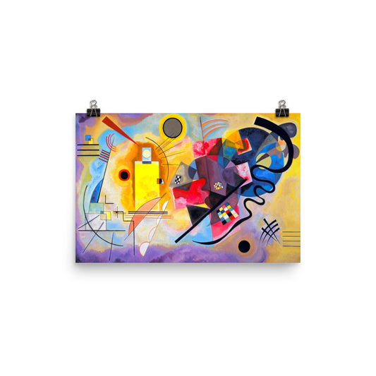 Wassily Kandinsky Yellow Red Blue Print Poster