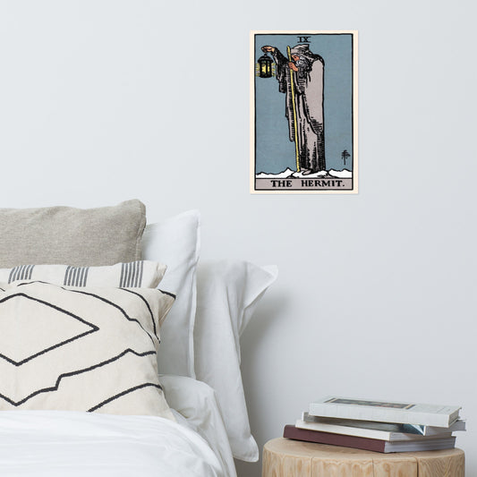 Tarot Hermit Card Print Poster