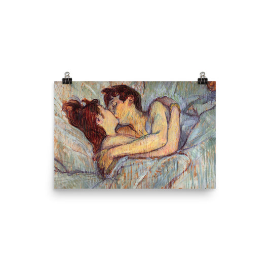 In Bed The Kiss By Henri De Toulouse Lautrec Print Poster