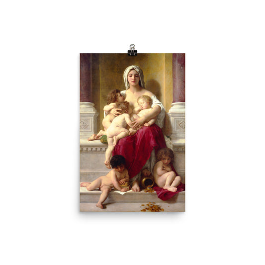 Mercy - William Adolphe Bouguereau Print Poster