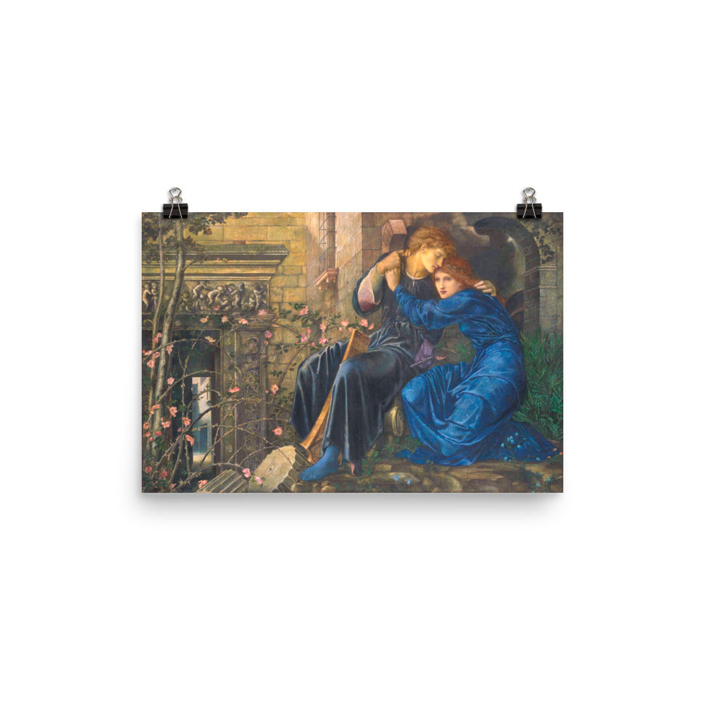 Edward Burne Jones Love Among The Ruins Print Poster