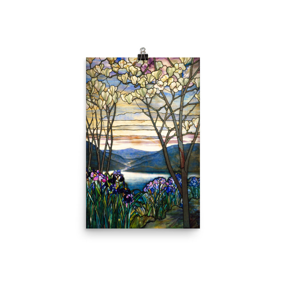 Louis Comfort Tiffany - Magnolias And Irises 1905 Print Poster