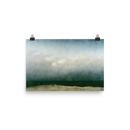 Monk By The Sea By Caspar David Friedrich Print Poster