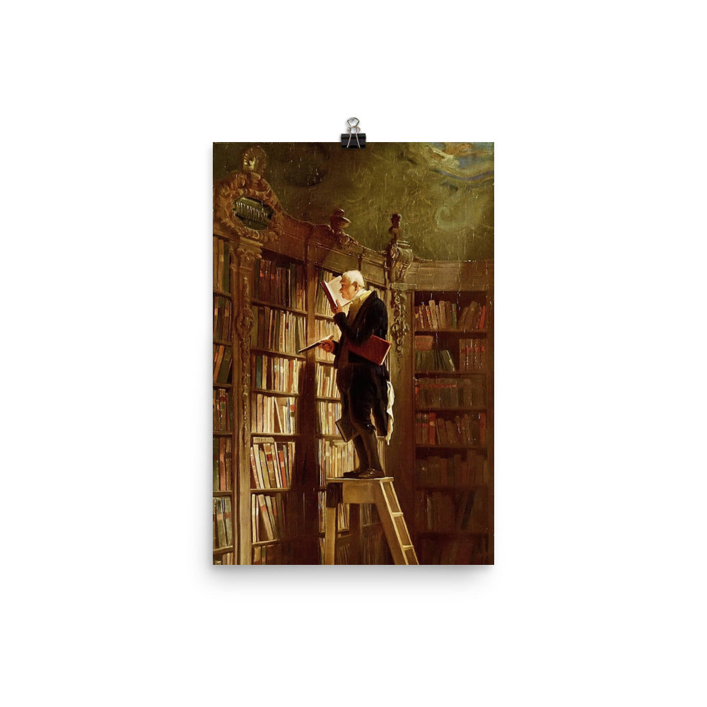 Carl Spitzweg Bookworm Library Print Poster