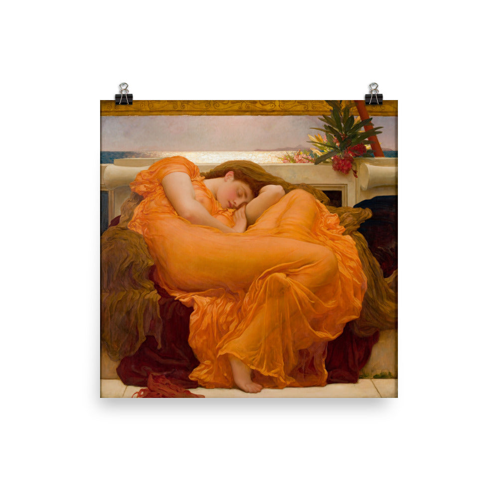 Flaming June By Frederick Leighton Print Poster
