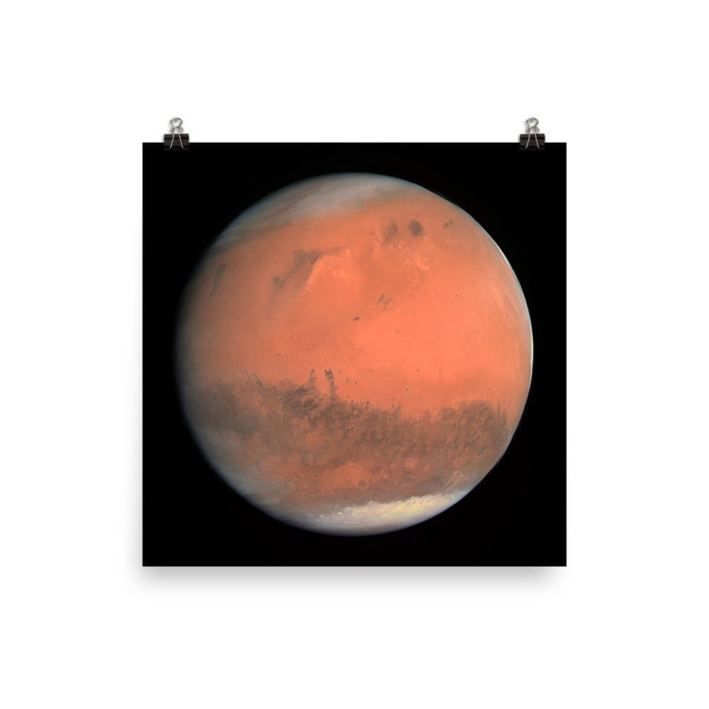 Mars True Color Print Poster