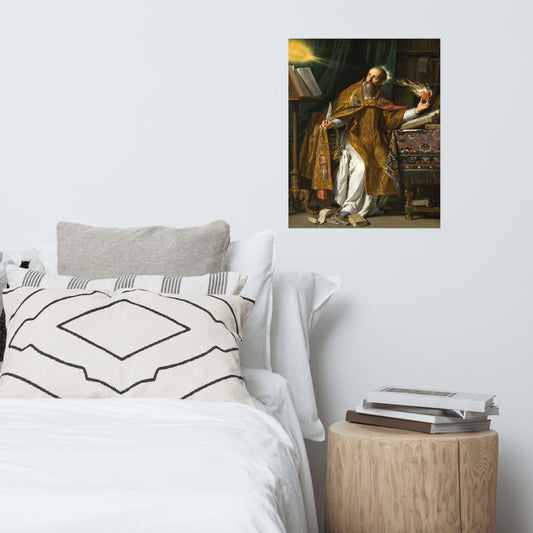 Saint Augustine By Philippe De Champaigne Print Poster