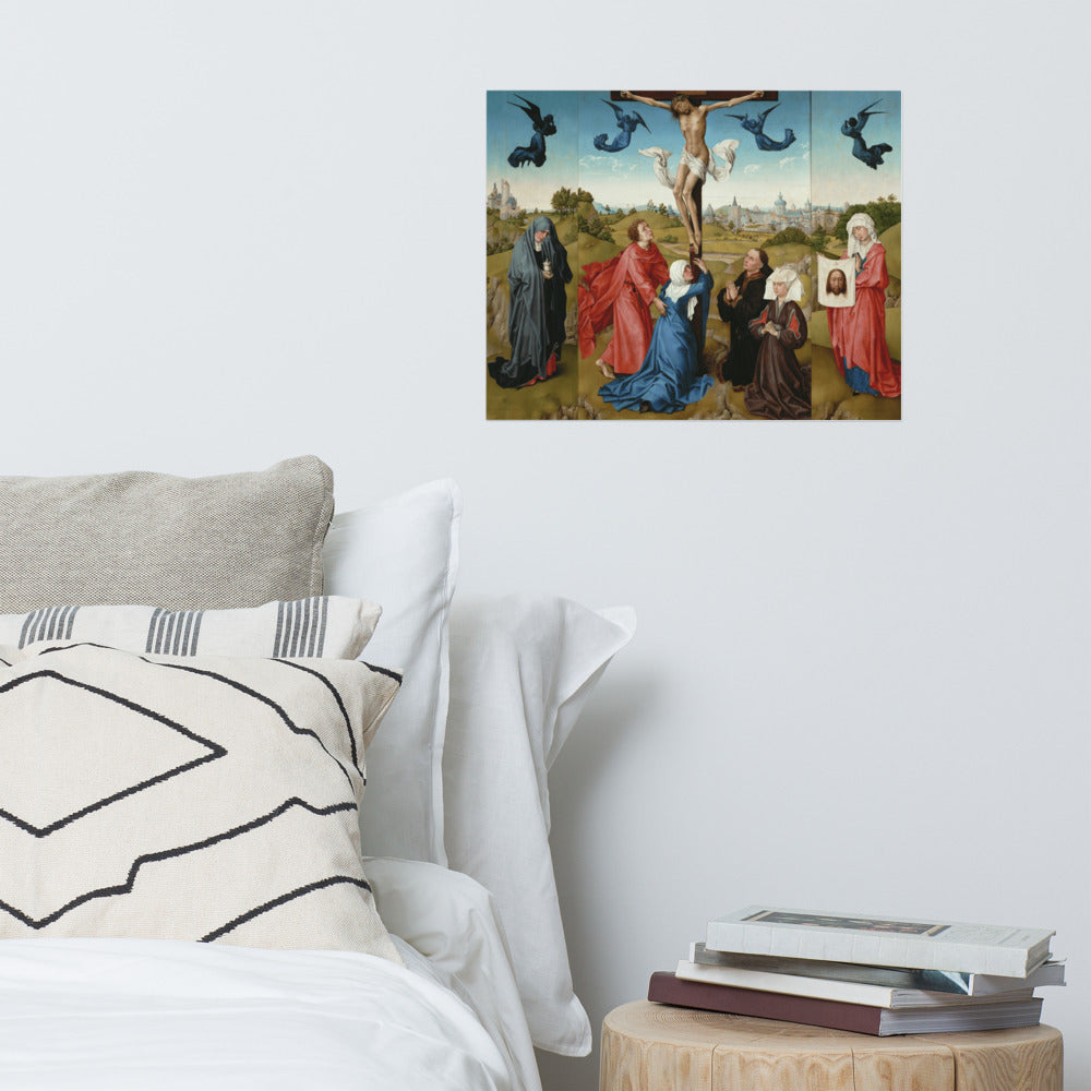 Rogier Van Der Weyden - Crucifixion Triptych Print Poster