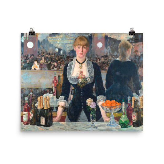 A Bar At The Folies Bergere - Edouard Manet Print Poster