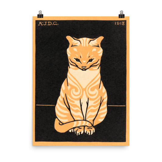 Tabby Cat - Julie De Graag Print Poster