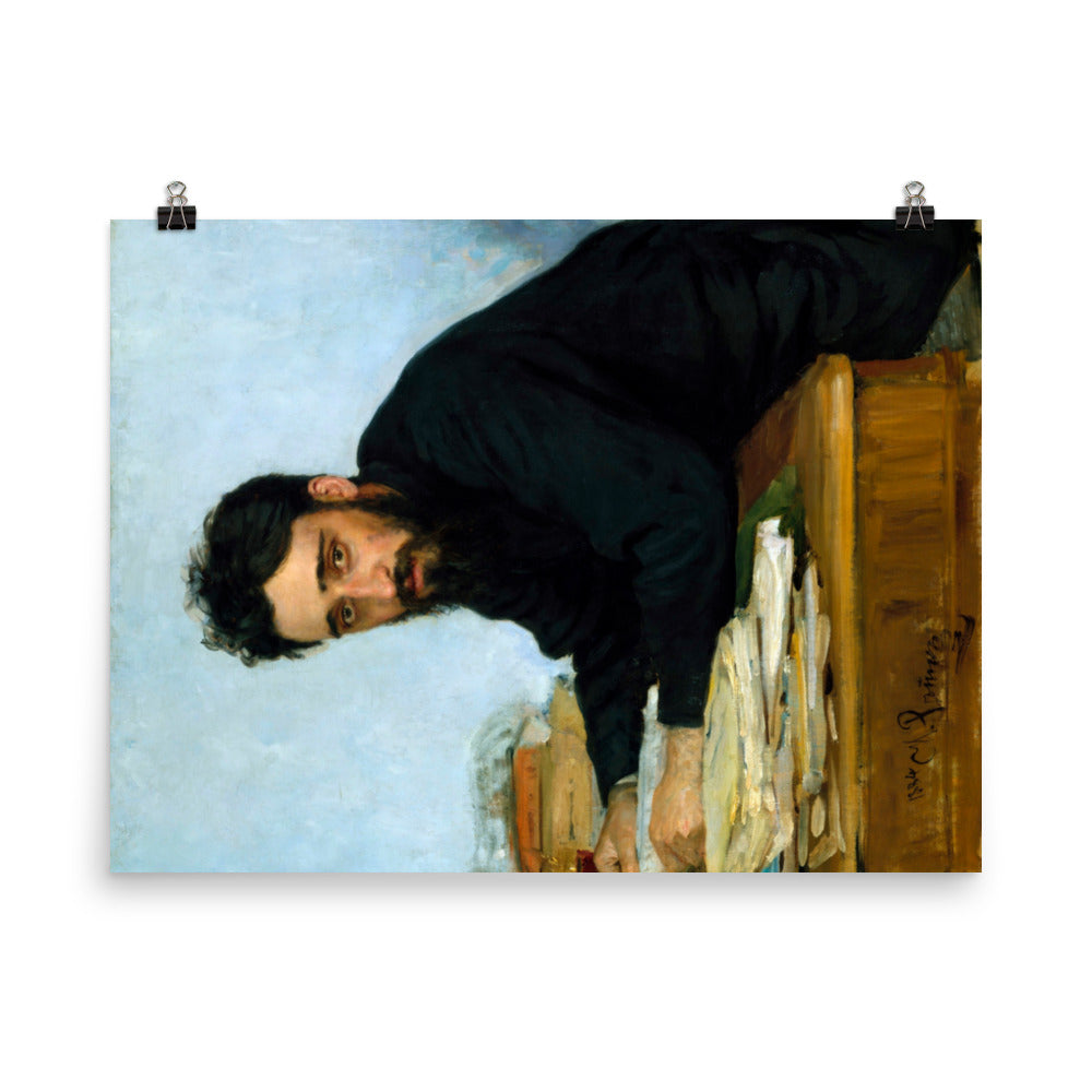 Vsevolod Mikhailovich Garshin - Ilia Repin - 1884 Print Poster